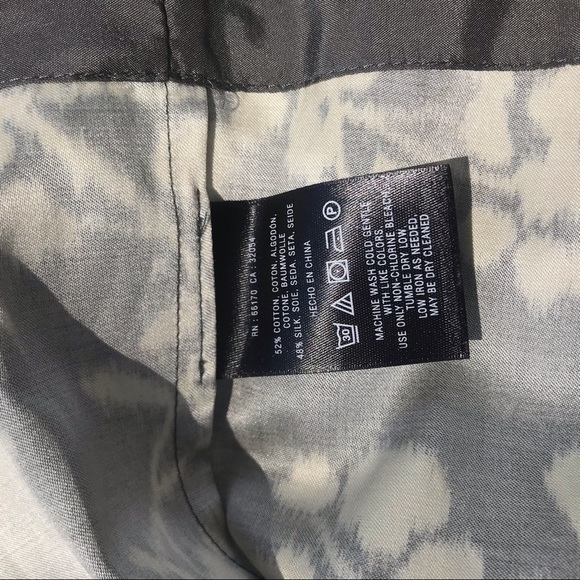 Anthropoloie Moulinette Soeurs Grey Floral Skirt - Picture 6 of 6